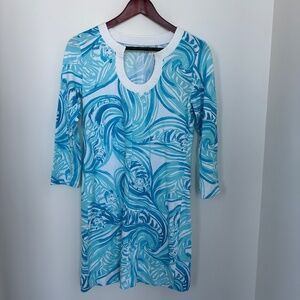 Lilly Pulitzer NWT Marlina Dress in Resort White Sea Ruffles, Size XS.